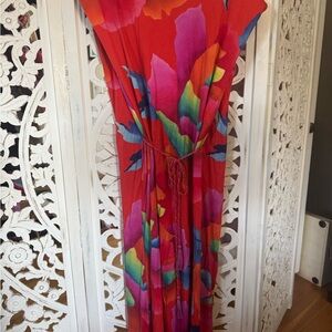 FARM Rio Vibrant Floral Midi Dress